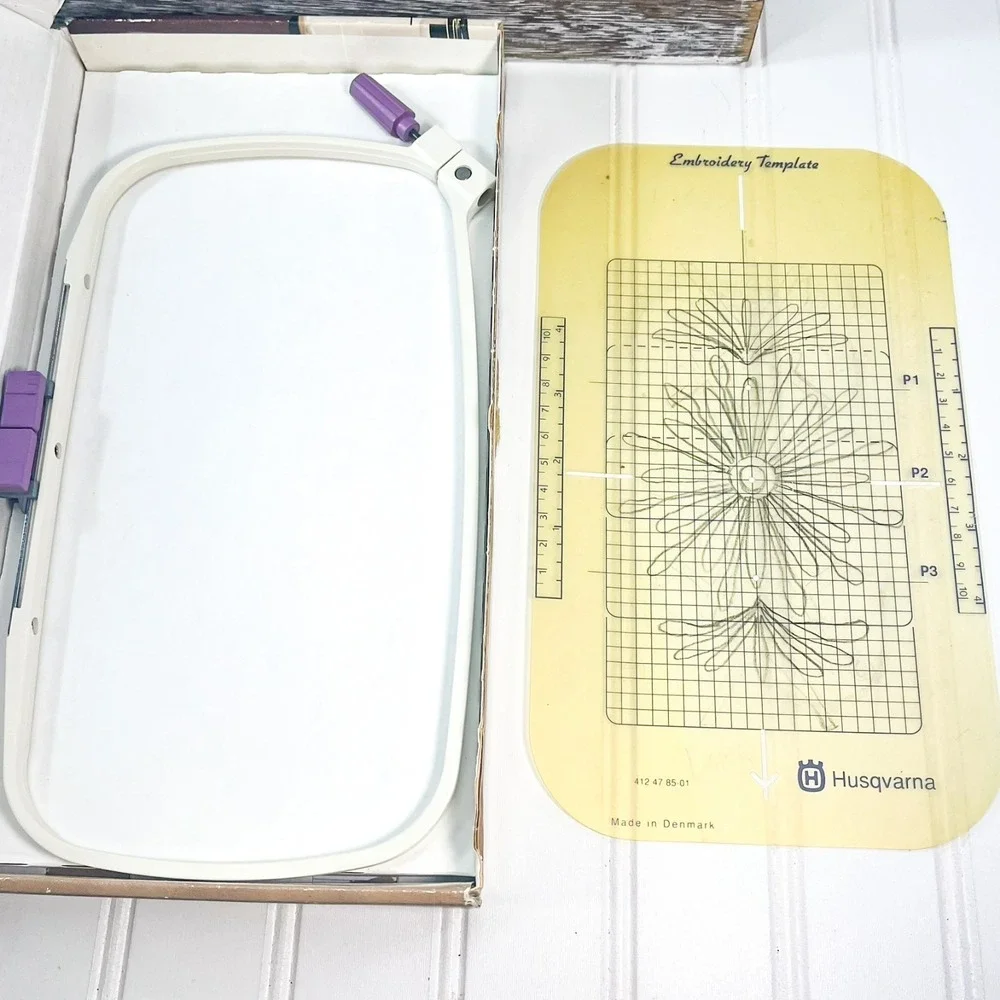Husqvarna Viking 412 4649-01 Embroidery Plus‎ Hoop 100 x 170 Plus Template